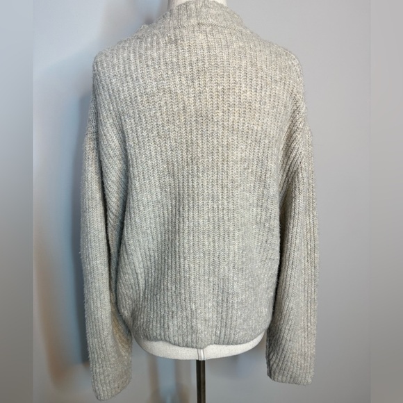 Sz M Prologue crew neck oatmeal textured sweater soft - Picture 3 of 7